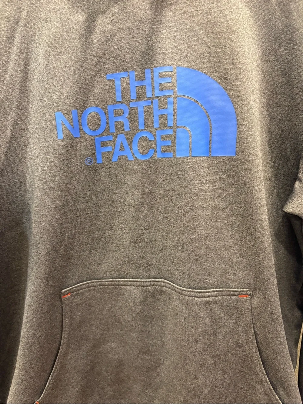 The North Face Men’s Medium Performance Hoodie Gray Blue Pullover